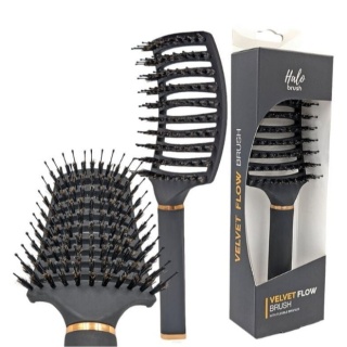 HALO BRUSH SZCZOTKA DO ROZCZESYWANIA WŁOSÓW VELVET FLOW BLACK