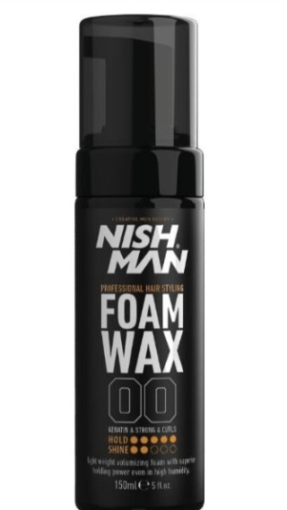 NISHMAN WOSK W PIANCE DO MODELOWANIA WŁOSÓW FOAM WAX 00 150 ML
