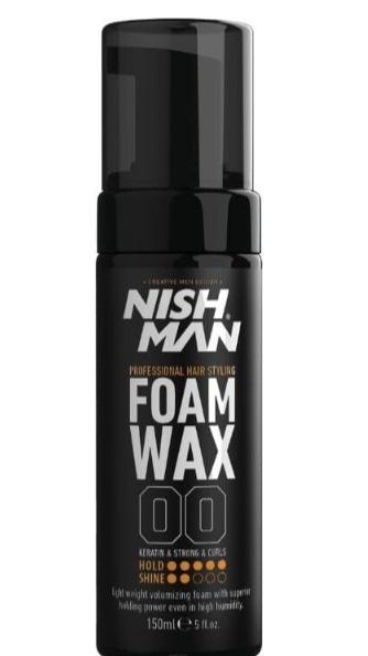 NISHMAN WOSK W PIANCE DO MODELOWANIA WŁOSÓW FOAM WAX 00 150 ML