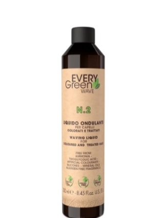 Every Green Permanent Wave 2 – Profesjonalny płyn do trwałej ondulacji włosów farbowanych i uwrażliwionych 250 ml