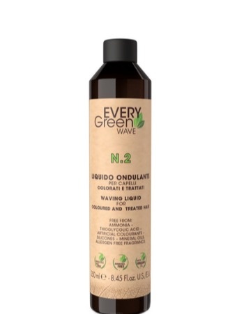 Every Green Permanent Wave 2 – Profesjonalny płyn do trwałej ondulacji włosów farbowanych i uwrażliwionych 250 ml