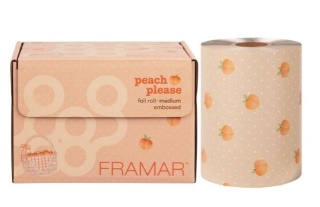 FRAMAR FOLIA FRYZJERSKA ALUMINIOWA W ROLCE RYFLOWANA PEACH PLEASE 97,5 M