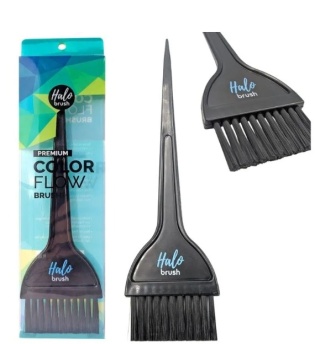 HALO BRUSH PĘDZELEK DO FARBOWANIA KOLORYZACJI WŁOSÓW SZEROKI COLOR FLOW BRUSH BLACK
