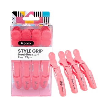 HALO BRUSH KLIPSY DO WŁOSÓW STYLE GRIP PINK HAIR CLIPS 4 SZT.