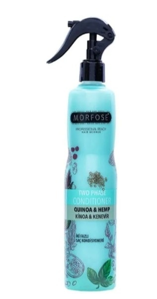 MORFOSE QUINOA & HEMP ODŻYWKA DWUFAZOWA DO WŁOSÓW BEZ SPŁUKIWANIA Z KOMOSĄ RYŻOWĄ I OLEJKIEM KONOPNYM 400 ML
