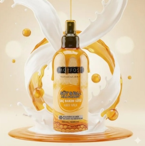 MORFOSE MILK & HONEY HAIR MILK PROFESJONALNE MLECZKO DO WŁOSÓW Z MLEKIEM I MIODEM 300 ML