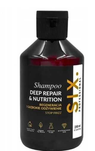 SIX PROFESSIONAL DEEP REPAIR & NUTRITION SZAMPON DO WŁOSÓW 250 ML