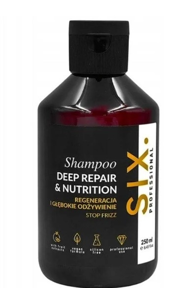SIX PROFESSIONAL DEEP REPAIR & NUTRITION SZAMPON DO WŁOSÓW 250 ML
