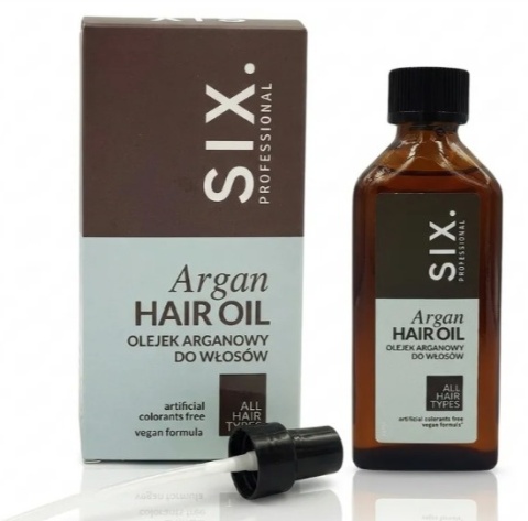 SIX ARGAN HAIRL OIL PROFESJONALNY OLEJEK ARGANOWY DO WŁOSÓW 100 ML
