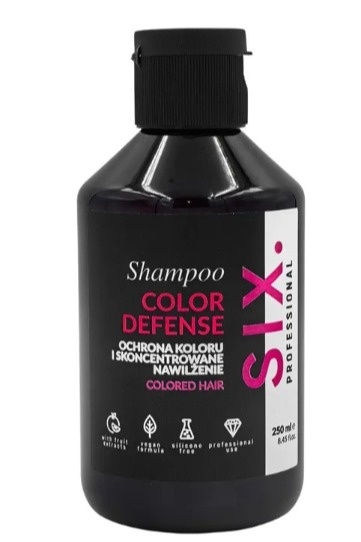SIX PROFESSIONAL COLOR DEFENSE SZAMPON DO WŁOSÓW FARBOWANYCH 250 ML