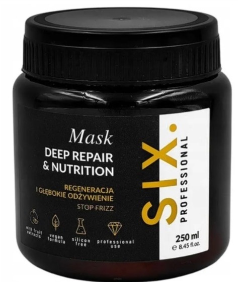 SIX PROFESSIONAL DEEP REPAIR & NUTRITION MASKA DO WŁOSÓW 250 ML